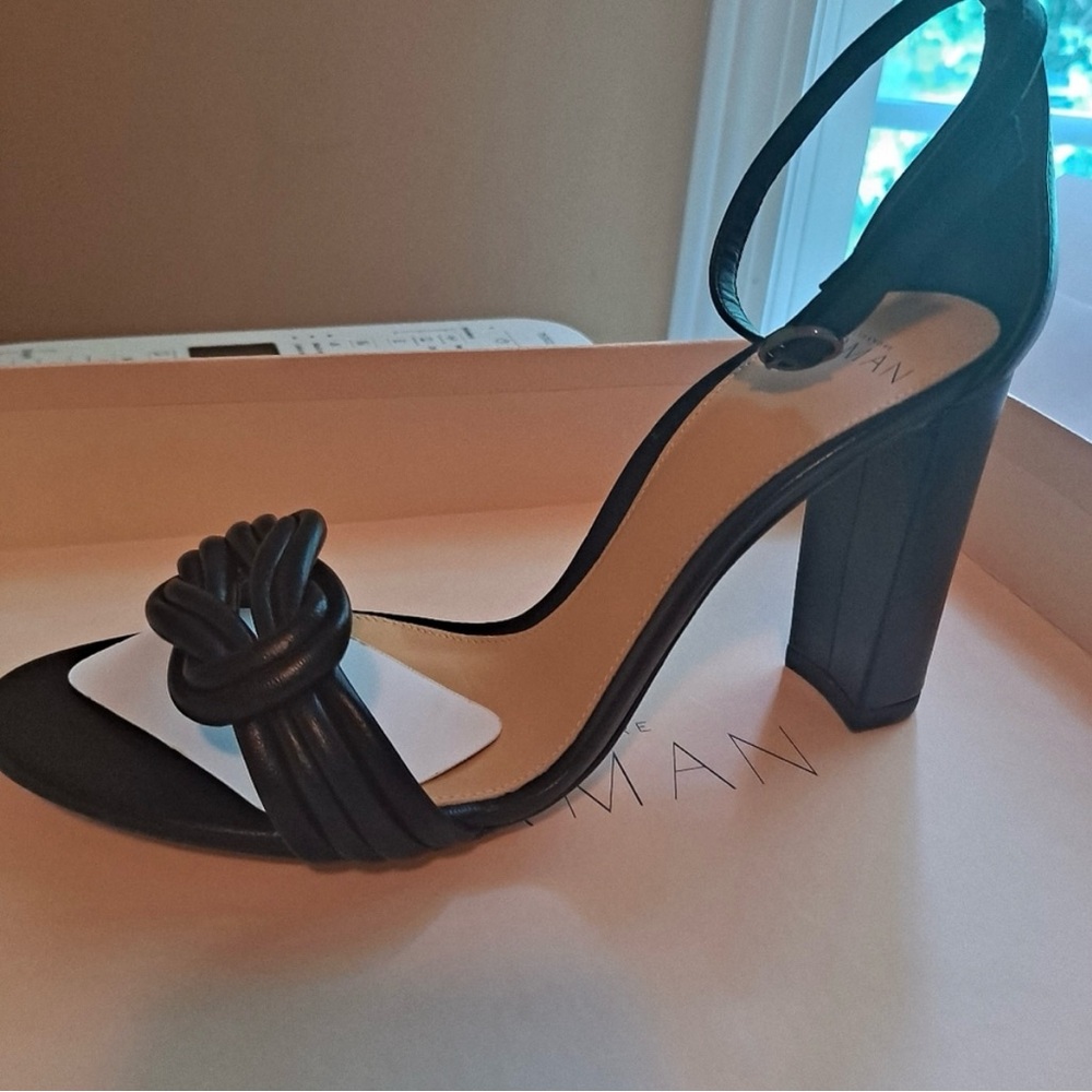 Alexandre Birman Black Heels with Knot Detail